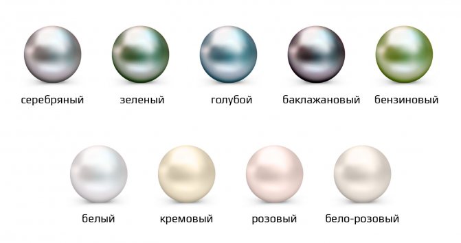 Цвета жемчуга
