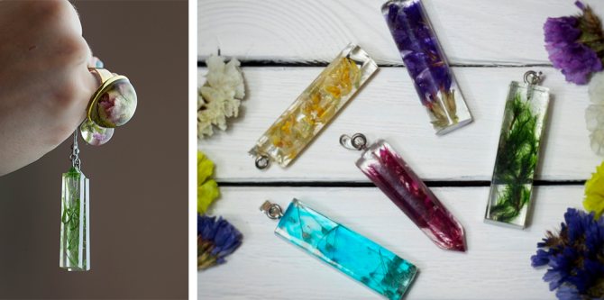 украшения из эпоксидной смолы